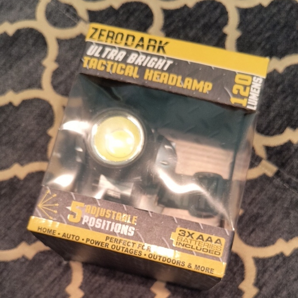 Ultra Bright Tactical Headlamp - Black and Yellow